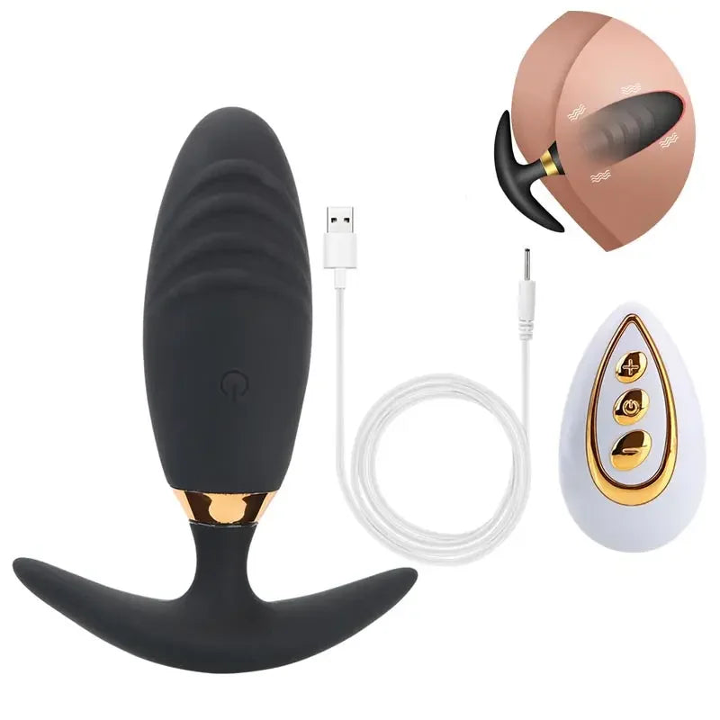 Vibrador Recarregável XXL "Ultimate Sensations" – Plug Anal e Ovos Vibratórios